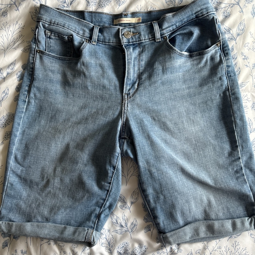 Signature by Levi Strauss Light Blue Denim Shorts